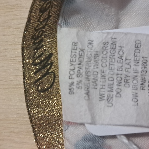 B15 Minette Red And White Foral Print Pullover Midi Dress Size 3X Stretch - Picture 9 of 9